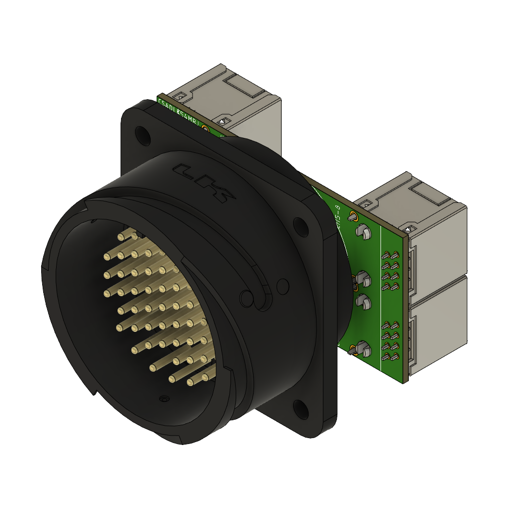 LK 54-Pole Connector to 4x RJ45 Module Widget