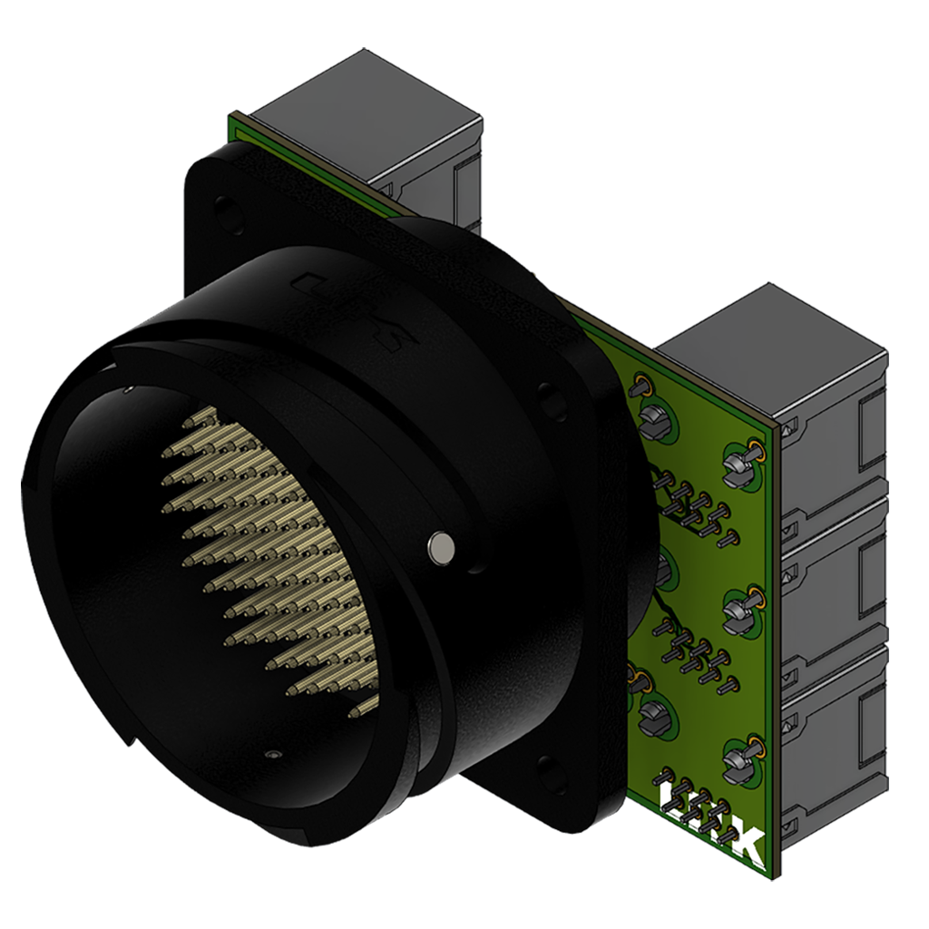 LK 101-Pole Connector to 8x RJ45 Module Widget