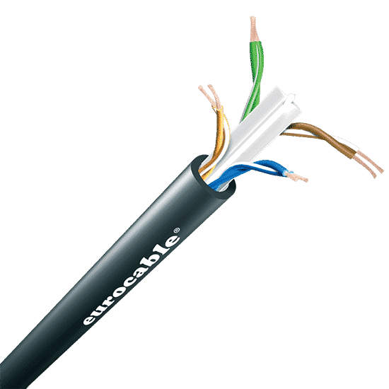 CAT5E Massives, blankes Ethernet-Kabel