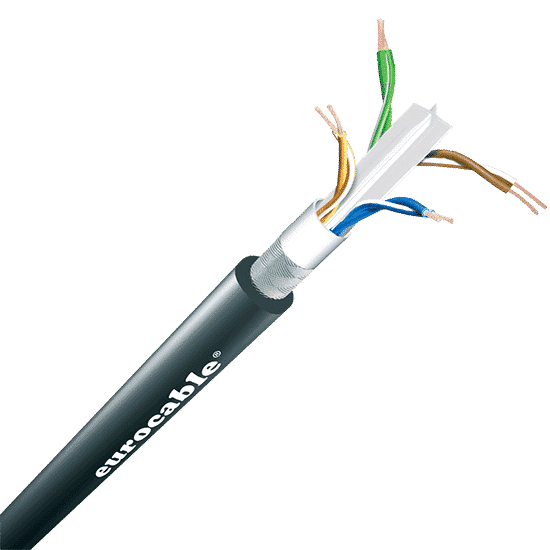 CAT6 STP-Ethernet-Kabel mit PUR-Mantel